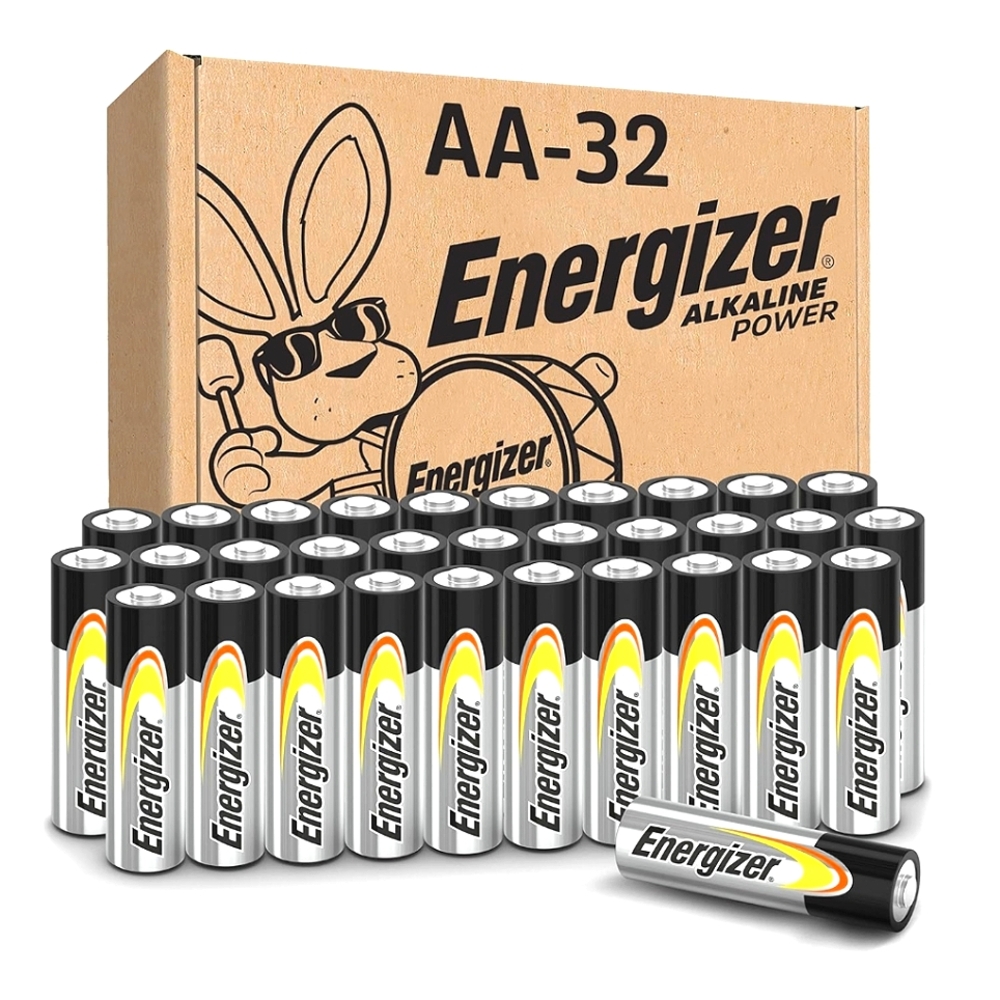 Energizer AA 32 Count Batteries Emergency Bulk Pack 1.5V Alkaline Power